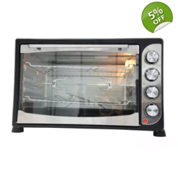 Електрическа микровълнова с свободностояща емайлирана тава..