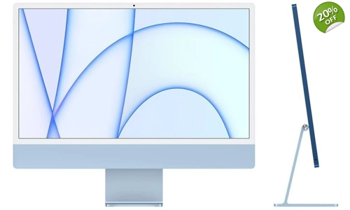 Apple iMac 24" с 4.5K Retina дисплей iMac (24 инча, Apple M1, 8 GB RAM, 256 GB SSD)