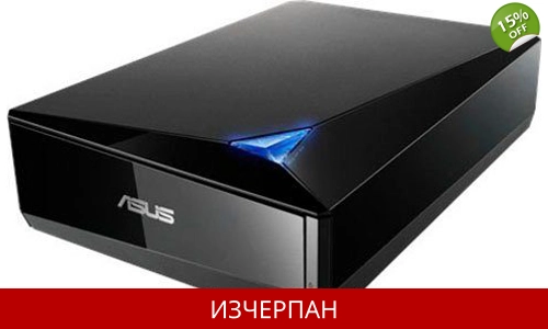 Asus BW-16D1X-U Blu-ray записващо устройство (USB 3.0, BD 16x/DVD 16x/CD 40x)