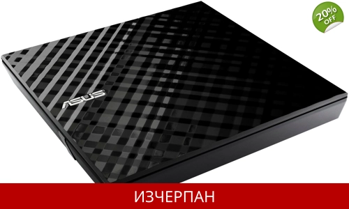Asus ZenDrive U9M (SDRW-08U9M-U) DVD записващо устройство (USB Type-A, USB Type-C, DVD 8x/CD 24x)