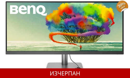 BenQ PD3420Q - 34 инча, UWQHD (3440 x 1440 пиксела), IPS панел, 60Hz