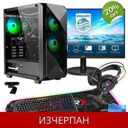Hyrican Striker SET02340, Windows 11 геймърски компютър ця..