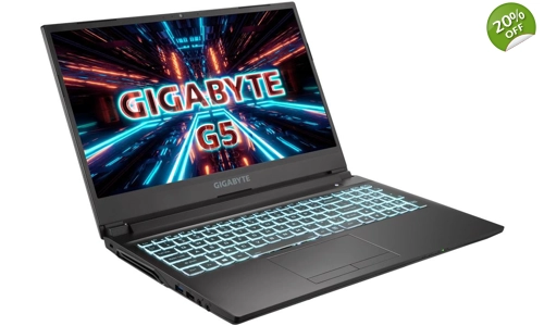 Gigabyte G5 KD-52 DE123SD 15.6"FHD i5-11400H RTX-3060 16GB RAM 512GB SSD