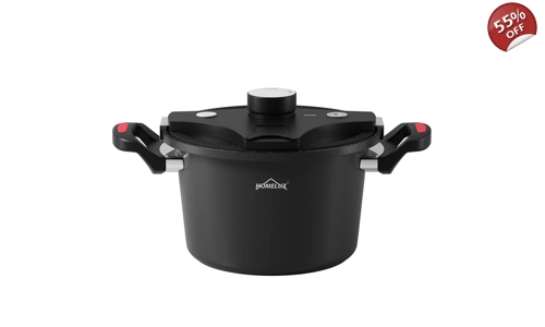 Тенджера под налягане HOMELUX Енергоспестяваща тенджера Ø 24 см тенджера с ниско налягане 5.5L алуми