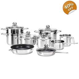 Комплект тенджери Karcher Jette, неръждаема стомана (14 ча..