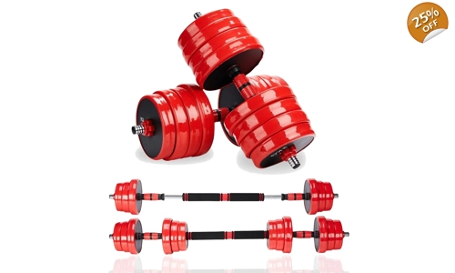 Комплект дъмбели Melko 4 в 1 комплект дъмбели щанга регулируеми тежести