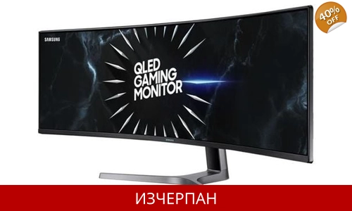 Извит монитор Samsung C49RG90SSR 124,2 см (49) двоен QHD монитор