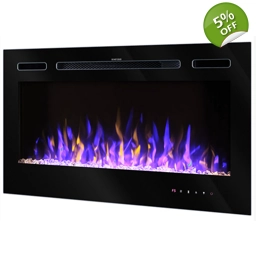 Стенна електрическа камина ADELY 1500 W