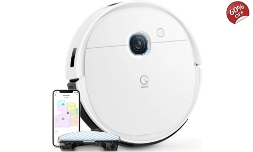 YEEDI мокро-сух вакуумен робот Vac 2 Pro, 2-в-1 робот за прахосмукачка и почистване, 240 мин. време