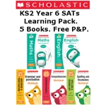 Year 6  Learning Pack [5 Books] KS2 SATs 5 Books for English and Maths with Free P&P