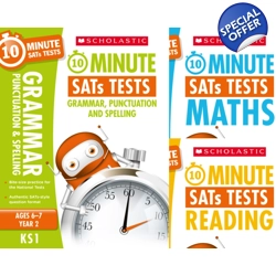 Year 2 SATs [3 Books] 10 Minute Tests. KS1 SATs English, G..