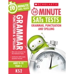 Year 5 SATs [3 Books] 10 Minute Tests. KS2 SATs English, GPS and Maths.
