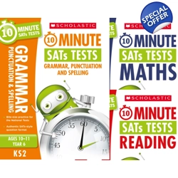 Year 6 SATs [3 Books] 10 Minute Tests. KS2 SATs English, G..