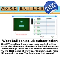 Years 2 to 6. WordBuilder.co.uk Subscription