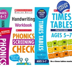 Year  Reception to Year 2 [3 Books] Handwriting, Phonics &..