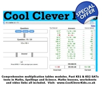 Years 1 to 6 CoolCleverKids.co.uk Subscription