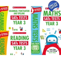 Year 3 Mock Pack [3 Books] KS2 SATs Practice Tests for Eng..