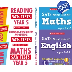 Year 5 Exam Pack [5 Books] KS2 SATs Revison Guid..