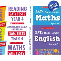 Year 4 Exam Pack [5 Books] KS2 SATs Revision Boo..