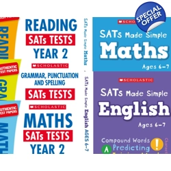 Year 2 Exam Pack [5 Books] KS1 SATs Revision Guides and Pr..
