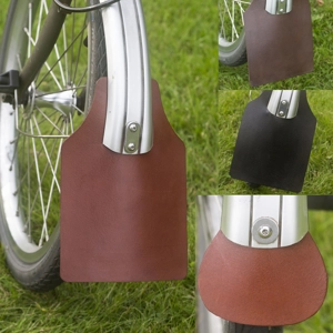 Leather Mudguard Flap Set For BROMPTON 4 Colours