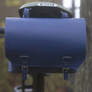 XXL Saddle Bag in BLUE leather