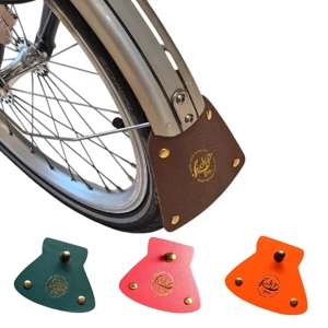 Leather Mudguard Flap Set For BROMPTON Front & Rear Flasp A C P line B75 CHPT3