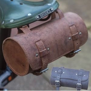 Round Leather Bag 20 x 9.5cm 2025 Model