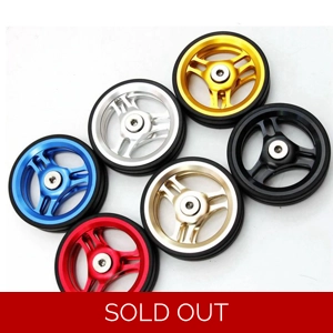 Eazy wheels + Titanium Bolts for BROMPTON EZ-3