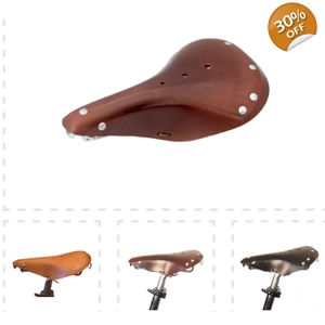 Genuine Cow Leather Saddle for BROMPTON