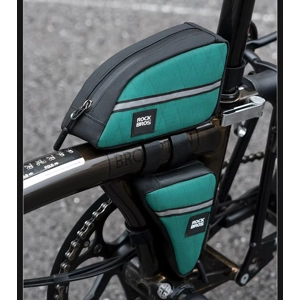 2 Bag Set Frame Triangle Bike Tool for Brompton Black Brown Green White