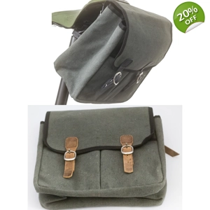 Waxed Canvas Saddle / Handlebar bag GREY