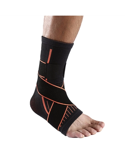 Ankle support with adjustable straps