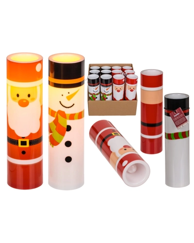 Christmas Candle with Led Flickering Light