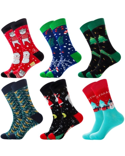 Pack of 6 Christmas Themed Socks