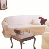 Farmhouse White SOFA Slipcover Shabby Chic Quilted Rachel Ashwell