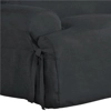 Dual Reclining SOFA Slipcover T Cushion Suede Black Sure Fit Couch