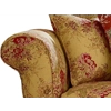 Dual Reclining LOVESEAT Slipcover Waverly Ballad Bouquet Tea Stain