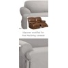 Dual Reclining LOVESEAT Slipcover T Cushion Cotton Gray Sure Fit Grey