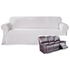 Dual Reclining SOFA Slipcover Farmhouse Twill White Sure Fit Couch
