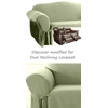 Dual Reclining LOVESEAT Slipcover Sage Green Cotton Sure Fit Cover