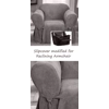 Reclining CHAIR Slipcover Suede Grey Sure Fit Armchair Gray Cover