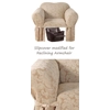 Reclining CHAIR Slipcover Damask Golden Taupe Sure Fit Armchair