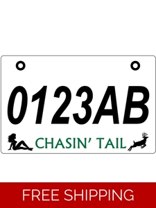Chasin' Tail ATV/UTV License Plate **F..