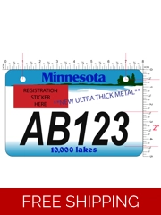 Minnesota ATV license Plate **Free Shipping**