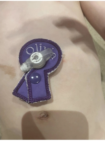 Awareness ribbon shaped Tubie Doodles Pad