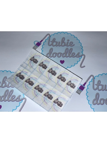 Teddy Bear Rainbow Pastel Neutral