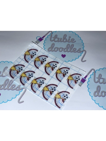 Football Rainbow Maroon & Blue