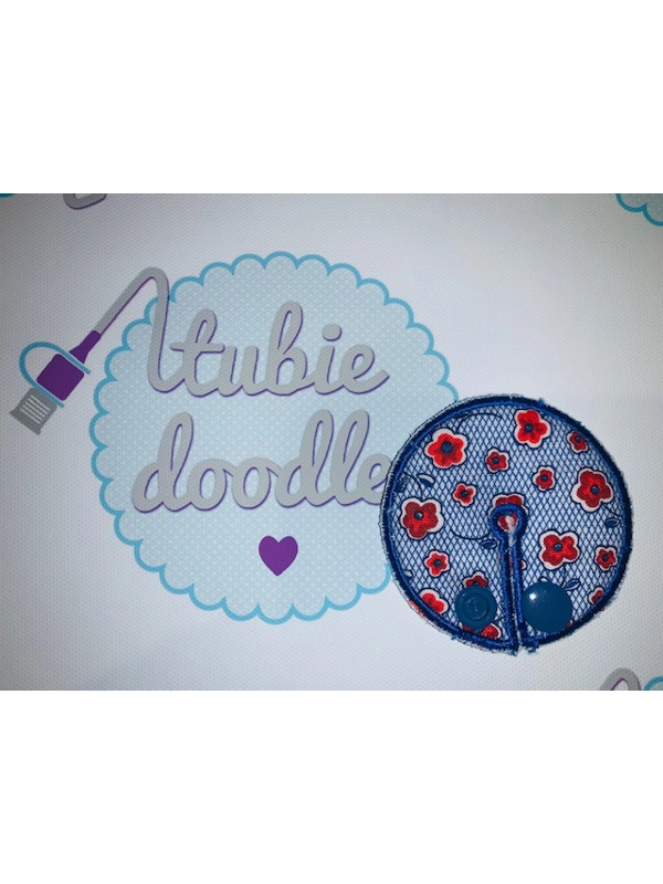 Blue Poppies Tubie Doodles Pad