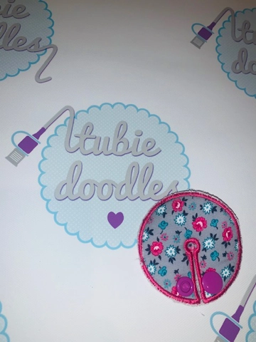 Grey Floral Tubie Doodles PAd